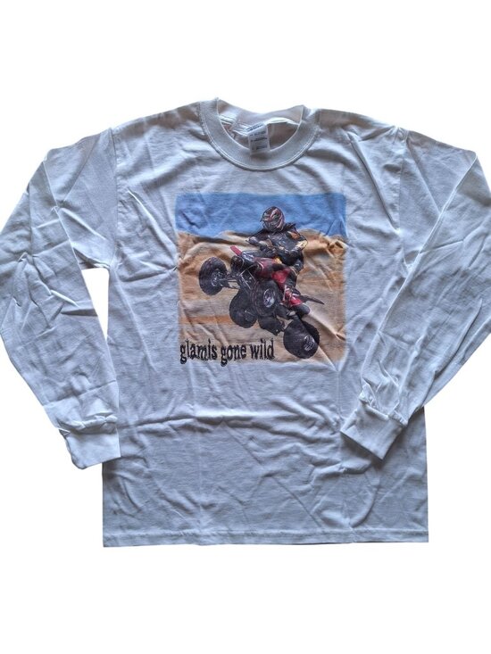 Gildan Other - Glamis Gone Wild M Ultra Cotton ATV Gildan  Long Sleeve Shirt White Sand Dunes